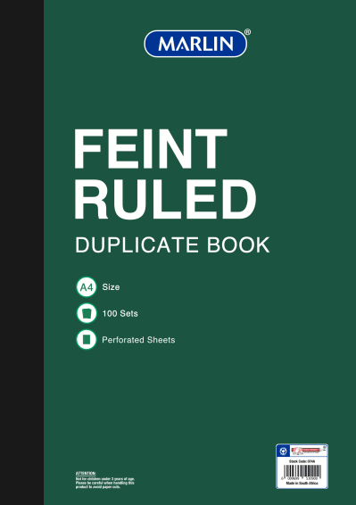 MARLIN DUPLICATE A4 BK FEINT MARLIN DUPLICATE A4 BK FEINT