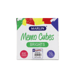 Marlin Memo Cubes Assorted Brights (5 colurs per cube 100mmx100mm) Marlin Memo Cubes Assorted Brights (5 colurs per cube 100mmx100mm)
