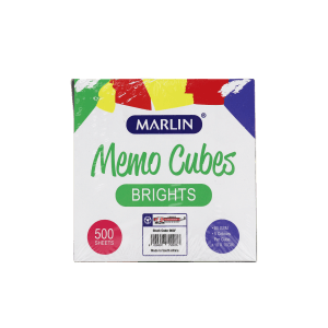 Marlin Memo Cubes Assorted Brights (5 colurs per cube 100mmx100mm) Marlin Memo Cubes Assorted Brights (5 colurs per cube 100mmx100mm)