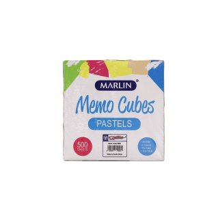 Marlin Memo Cubes Assorted Pastels (5 colurs per cube 100mmx100mm) Marlin Memo Cubes Assorted Pastels (5 colurs per cube 100mmx100mm)