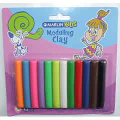 Marlin Kids Modelling clay 180g 6 normal & 6 neon colours Marlin Kids Modelling clay 180g 6 normal & 6 neon colours