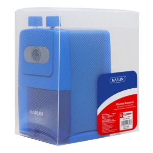 Marlin desktop sharpener metal & plastic in pvc box Marlin desktop sharpener metal & plastic in pvc box