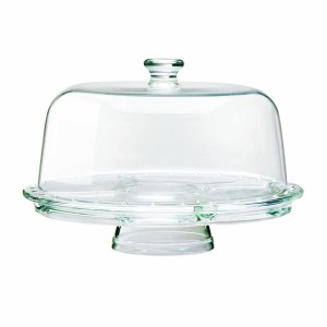 Borgonovo 6-In-1 Footed Glass Plate Dome Borgonovo 6-In-1 Footed Glass Plate Dome