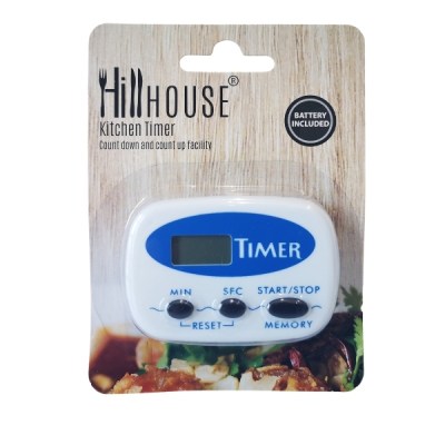 Hillhouse – Kitchen Timer – Count Down and Count Up Facility Hillhouse – Kitchen Timer – Count Down and Count Up Facility