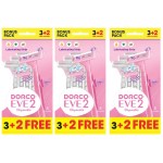 Dorco – Eve 2 Razors – Disposable (Bulk Pack of 3 – Totaling 15 Pieces) Dorco – Eve 2 Razors – Disposable (Bulk Pack of 3 – Totaling 15 Pieces)