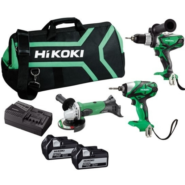 HIKOKI – Impact Drill, Driver & Grinder 18V Combo (KC18DGDL) HIKOKI – Impact Drill, Driver & Grinder 18V Combo (KC18DGDL)