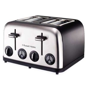 Russell Hobbs – 1750W 4-Slice Toaster – Matt Black Russell Hobbs – 1750W 4-Slice Toaster – Matt Black