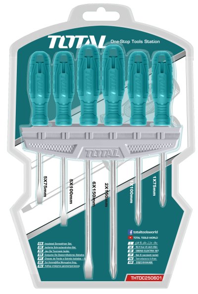 Total Tools Screwdriver Set 6Pcs (2 Sets) Total Tools Screwdriver Set 6Pcs (2 Sets)