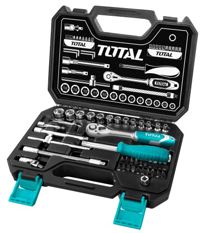 Total Tools 45Pcs 1/4″ Industrial socket set Total Tools 45Pcs 1/4″ Industrial socket set