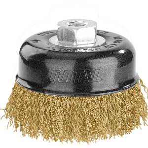 Total Tools 3Pcs Cup Brush 75mm Wire 0.3mm Total Tools 3Pcs Cup Brush 75mm Wire 0.3mm