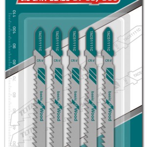 Total Tools Jig Saw Blades For Wood 5Pcs 8TPI (5 Sets) Total Tools Jig Saw Blades For Wood 5Pcs 8TPI (5 Sets)