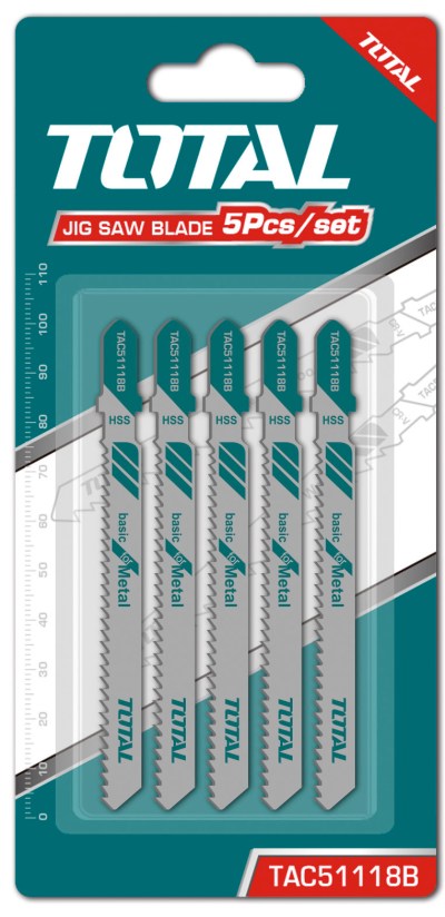Total Tools 5 Piece Jig saw blade for metal Total Tools 5 Piece Jig saw blade for metal