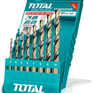 Total Tools HSS Twist Drill Bits Set 8Pcs (2 Sets) Total Tools HSS Twist Drill Bits Set 8Pcs (2 Sets)
