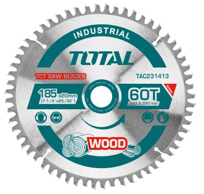 Total Tools 185mm 60T Industrial TCT saw blade Total Tools 185mm 60T Industrial TCT saw blade