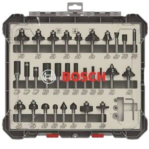 Bosch – Milling Steel Set HM mixed 1/4 ” – (30 Pieces) Bosch – Milling Steel Set HM mixed 1/4 ” – (30 Pieces)