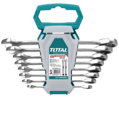 Total – Ratchet Spanner Set – 8 Pieces Total – Ratchet Spanner Set – 8 Pieces