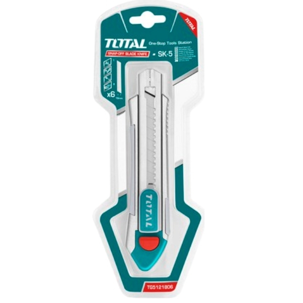 Total – Snap-Off Blade Knife / Box Cutter – 178mm Total – Snap-Off Blade Knife / Box Cutter – 178mm