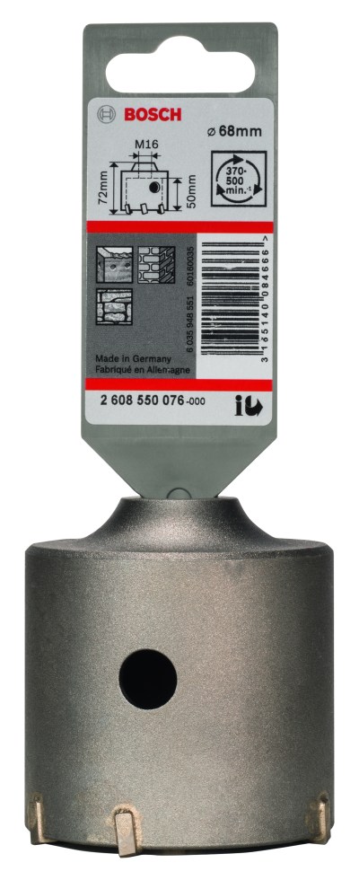 SDS-Plus-9 Core Cutter 68 X 50 X 80, 6 SDS-Plus-9 Core Cutter 68 X 50 X 80, 6