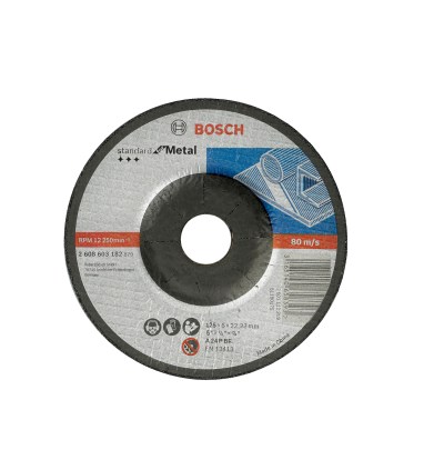 Standard Metal Grinding Disc Depressed Centre A 24 P BF, 125, 22,23, 6,0 Standard Metal Grinding Disc Depressed Centre A 24 P BF, 125, 22,23, 6,0