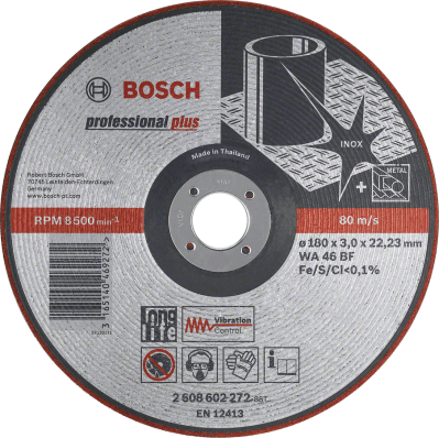 Semi-Flexible Grinding Disc WA 46 BF, 115, 3,0 Semi-Flexible Grinding Disc WA 46 BF, 115, 3,0