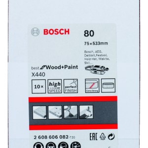 Sanding Belt Best for Wood 75 X 533mm, 80 Grit, 10 Piece Sanding Belt Best for Wood 75 X 533mm, 80 Grit, 10 Piece