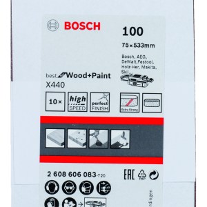 Sanding Belt Best for Wood 75 X 533mm, 100 Grit, 10 Piece Sanding Belt Best for Wood 75 X 533mm, 100 Grit, 10 Piece