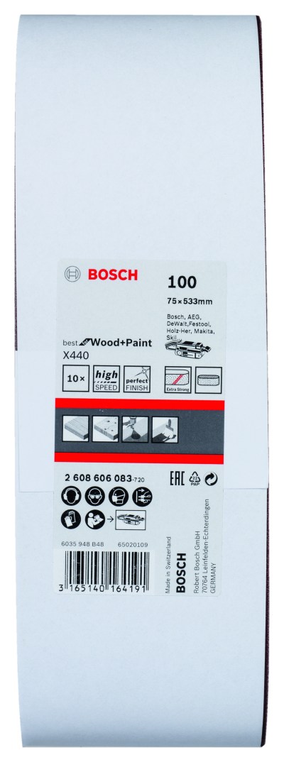 Sanding Belt Best for Wood 75 X 533mm, 100 Grit, 10 Piece Sanding Belt Best for Wood 75 X 533mm, 100 Grit, 10 Piece