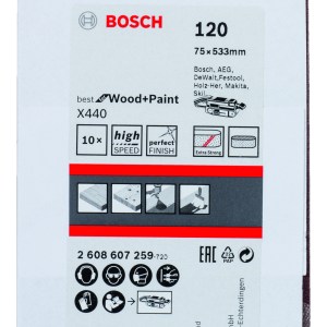 Sanding Belt Best for Wood 75 X 533mm, 120 Grit, 10 Piece Sanding Belt Best for Wood 75 X 533mm, 120 Grit, 10 Piece