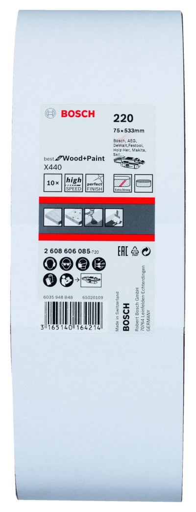 Sanding Belt Best for Wood 75 X 533mm, 220 Grit, 10 Piece Sanding Belt Best for Wood 75 X 533mm, 220 Grit, 10 Piece