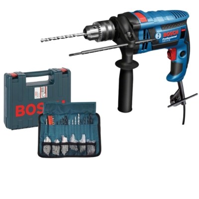 Bosch – Impact Drill, Belt Holder with Accessories & Carry Case (GSB 13 RE) Bosch – Impact Drill, Belt Holder with Accessories & Carry Case (GSB 13 RE)