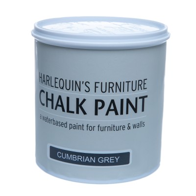 Harlequin – Chalk Paint For Furniture and Walls – 1 Litre – Cumbrian Grey Harlequin – Chalk Paint For Furniture and Walls – 1 Litre – Cumbrian Grey