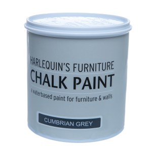 Harlequin – Chalk Paint For Furniture and Walls – 1 Litre – Cumbrian Grey Harlequin – Chalk Paint For Furniture and Walls – 1 Litre – Cumbrian Grey
