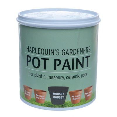 Harlequin – Pot Paint For Plastic, Masonry and Ceramic Pots – 1 Litre – Mousey Mousey Harlequin – Pot Paint For Plastic, Masonry and Ceramic Pots – 1 Litre – Mousey Mousey
