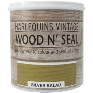 Harlequin – Wood n’ Seal – Colour and Sealant for Raw Wood – 1 Litre – Silver Balau Harlequin – Wood n’ Seal – Colour and Sealant for Raw Wood – 1 Litre – Silver Balau