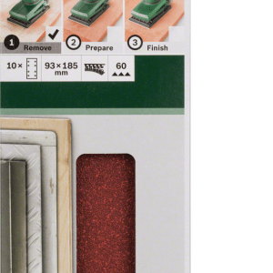 For Orbital Sanders 93 X 185 Mm 60 10 Piece 8 Hole Hook and Loop For Orbital Sanders 93 X 185 Mm 60 10 Piece 8 Hole Hook and Loop