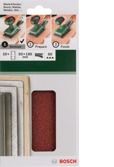 For Orbital Sanders 93 X 185 Mm 80 10 Piece 8 Hole Hook and Loop For Orbital Sanders 93 X 185 Mm 80 10 Piece 8 Hole Hook and Loop