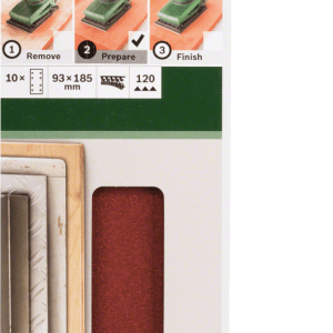 For Orbital Sanders 93 X 185 Mm 120 10 Piece 8 Hole Hook and Loop For Orbital Sanders 93 X 185 Mm 120 10 Piece 8 Hole Hook and Loop