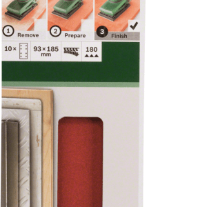 For Orbital Sanders 93 X 185 Mm 180 10 Piece 8 Hole Hook and Loop For Orbital Sanders 93 X 185 Mm 180 10 Piece 8 Hole Hook and Loop