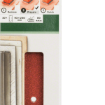 For orbital sanders 93 x 230 mm 80,8 hole 10 Piece clip on For orbital sanders 93 x 230 mm 80,8 hole 10 Piece clip on