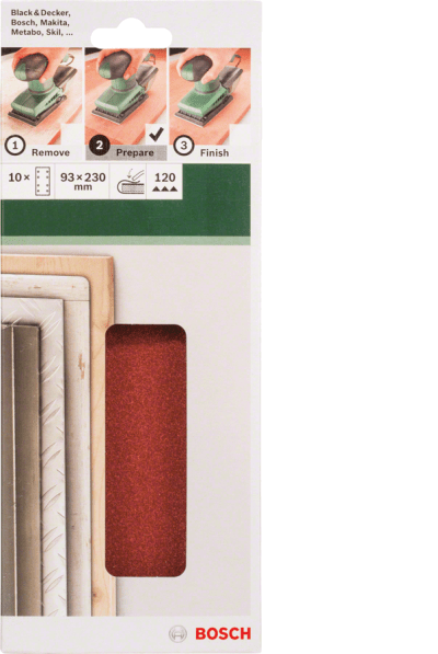 For orbital sanders 93 x 230 mm 120 8 holes 10 Piece,clip on For orbital sanders 93 x 230 mm 120 8 holes 10 Piece,clip on