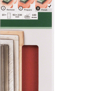 For orbital sanders 93 x 230 mm 180 no holes 10 Piece clip on For orbital sanders 93 x 230 mm 180 no holes 10 Piece clip on