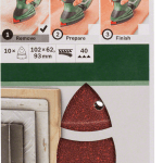 For multi-sanders 102 x 62/93 mm 40 10Piece For multi-sanders 102 x 62/93 mm 40 10Piece