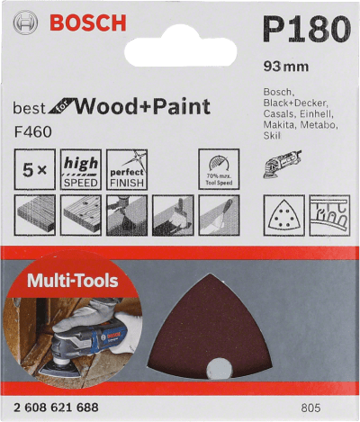 Expert for Wood for delta sanders 93 mm 180 5 Piece Expert for Wood for delta sanders 93 mm 180 5 Piece