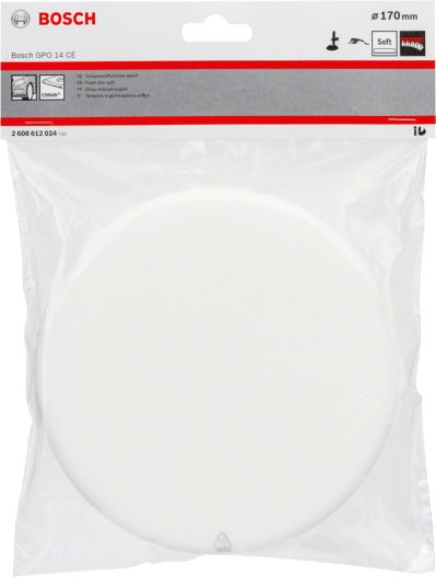 Foam disc (white) polisher 170 mm Foam disc (white) polisher 170 mm