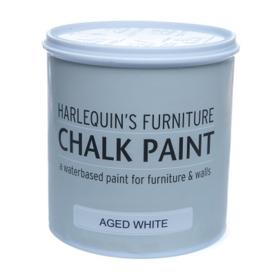 Harlequin – Chalk Paint For Furniture and Walls – 1 Litre – Aged White Harlequin – Chalk Paint For Furniture and Walls – 1 Litre – Aged White