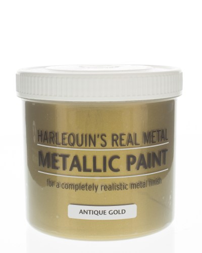Harlequin – Metallic Paint / Real Metal Metallic Paint – 500ml – Antique Gold Harlequin – Metallic Paint / Real Metal Metallic Paint – 500ml – Antique Gold