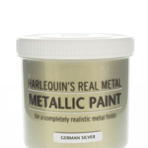 Harlequin – Metallic Paint / Real Metal Metallic Paint – 500ml – German Silver Harlequin – Metallic Paint / Real Metal Metallic Paint – 500ml – German Silver