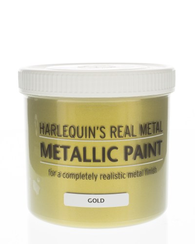 Harlequin – Metallic Paint / Real Metal Metallic Paint – 500ml – Gold Harlequin – Metallic Paint / Real Metal Metallic Paint – 500ml – Gold