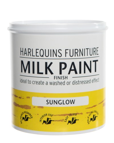 Harlequin – Milk Paint for Furniture, Walls & Decorative Items – 1 Litre – Sunglow Harlequin – Milk Paint for Furniture, Walls & Decorative Items – 1 Litre – Sunglow