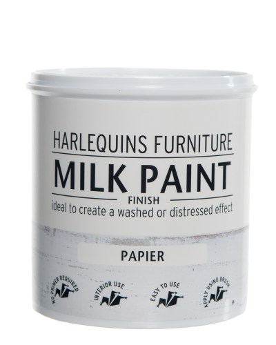 Harlequin – Milk Paint for Furniture, Walls & Decorative Items – 1 Litre – Papier Harlequin – Milk Paint for Furniture, Walls & Decorative Items – 1 Litre – Papier